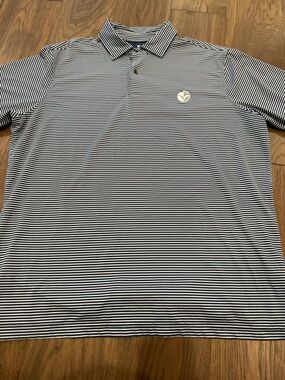 Fairway & Greene Men’s Striped Polo Shirt - Size M - Made in USA